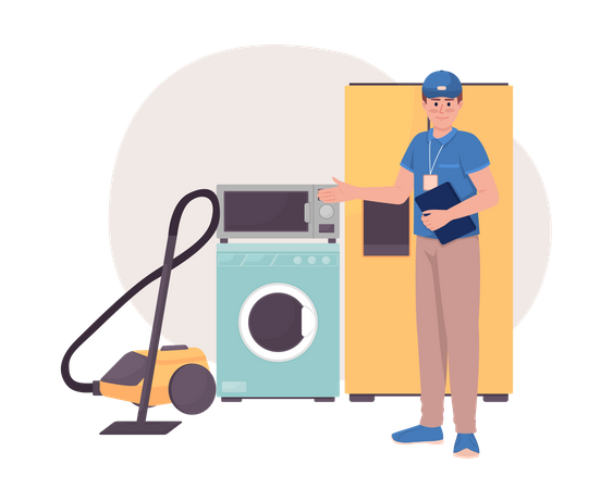 Household appliance consultant Illustration