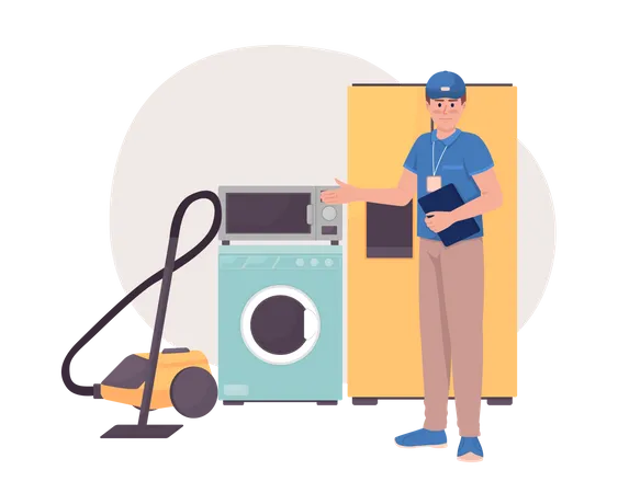 Household appliance consultant Illustration