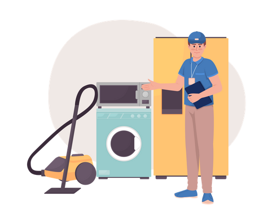 Household appliance consultant  Illustration