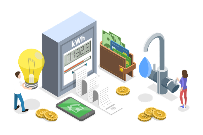 Household Expenses  Illustration