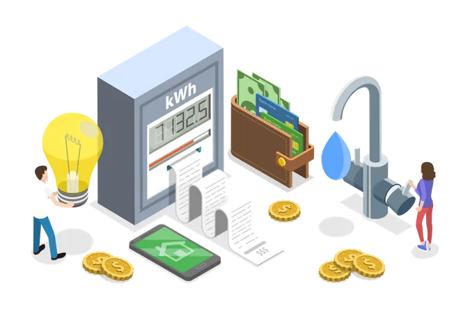 Household Expenses  Illustration