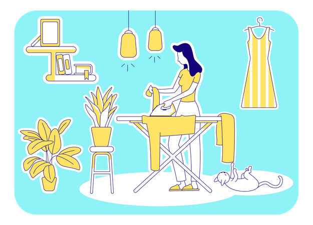Housekeeping  일러스트레이션