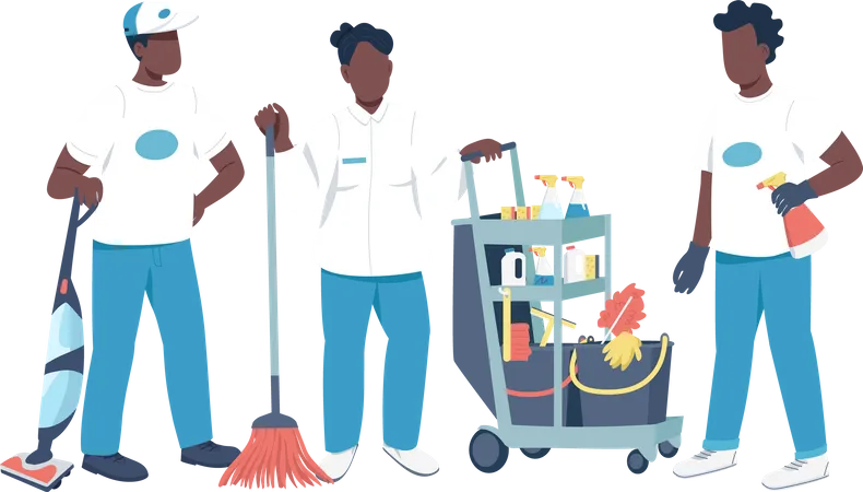 Housekeeping Service Illustration