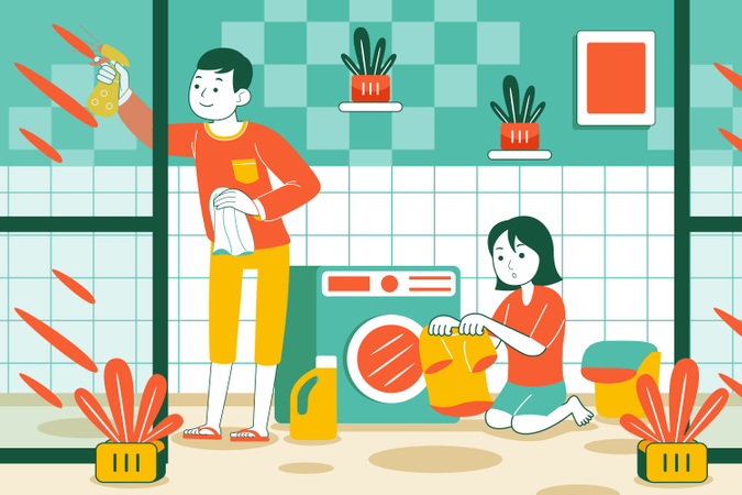 Housekeeping service  Illustration