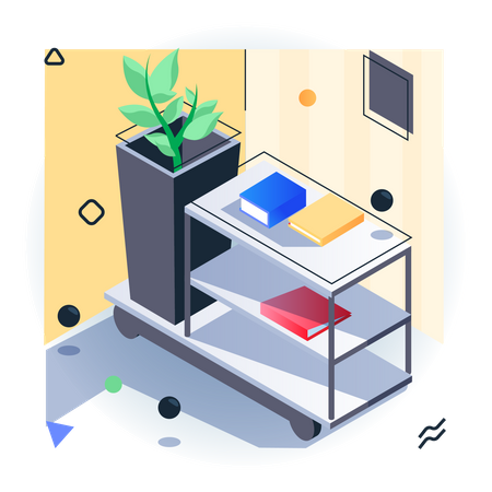 Housekeeping Trolley  Illustration