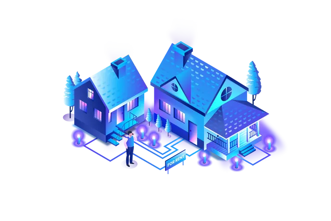 Housing Rental Service  Illustration