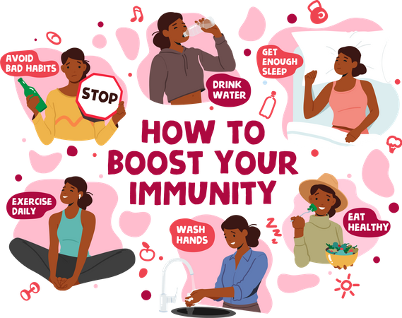 How to Boost Immunity  Illustration