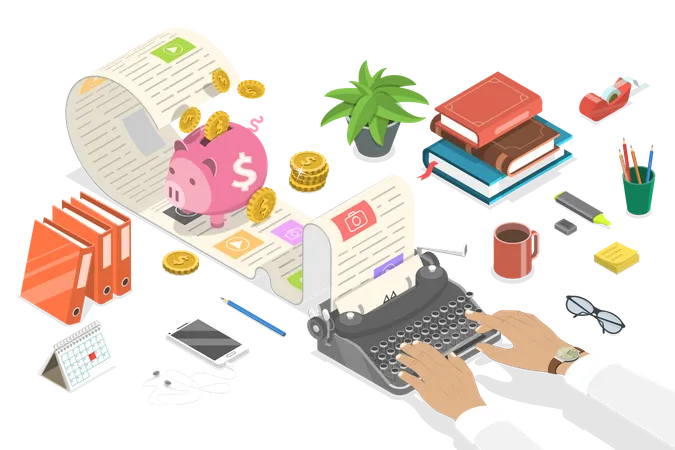 How to Monetize Blog and Make Money Online from Personal Blog as Business  Illustration