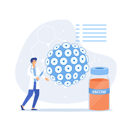 Hpv Vaccination  Illustration