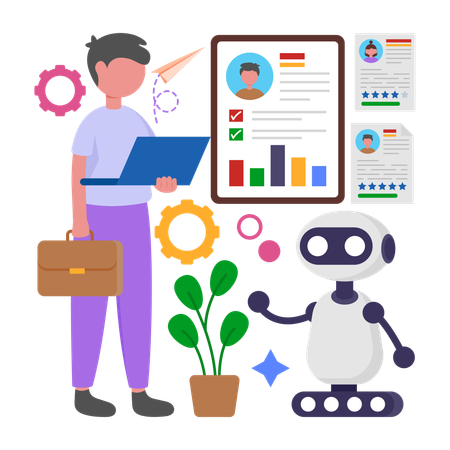 HR Automation  Illustration