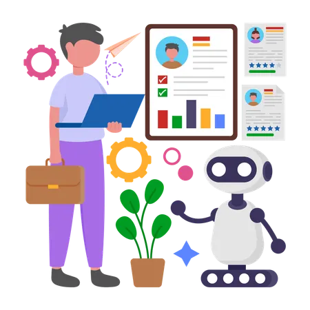 HR Automation  Illustration
