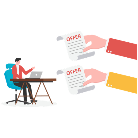 Hr hiring Employee  Illustration