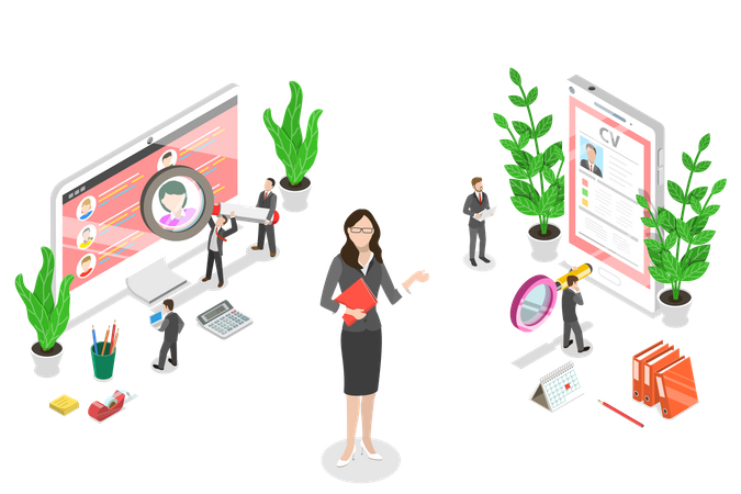 HR manager Illustration