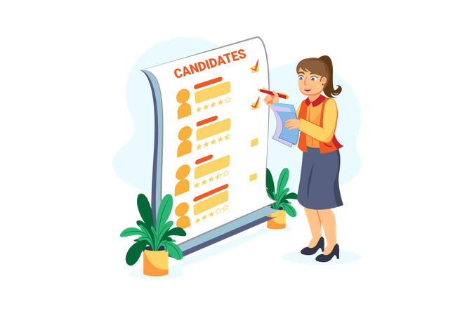 HR Manager  Illustration