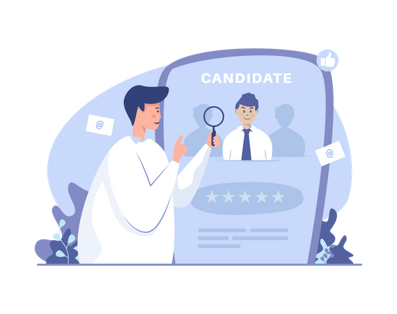 HR of company doing profile rating Illustration