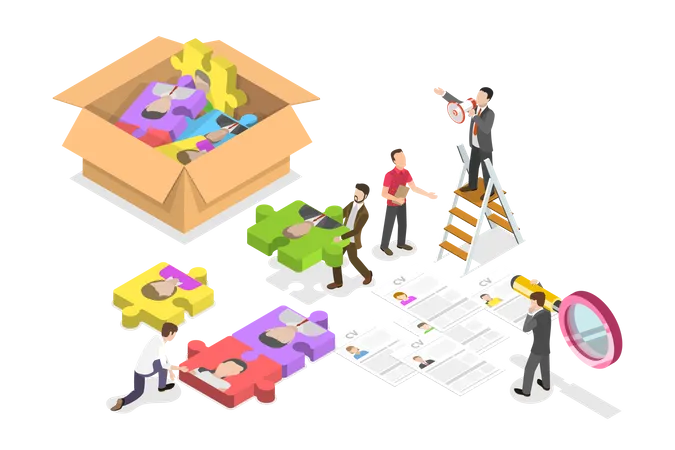 Hr Recruitment Agency  Illustration