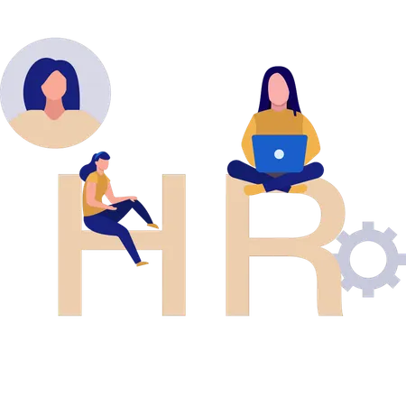 HR team in company  Illustration