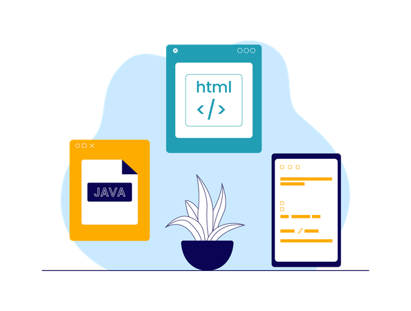 Html and java coding  Illustration