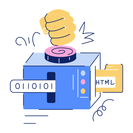 HTML Coding  Illustration