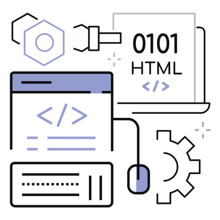 Html Development  Illustration