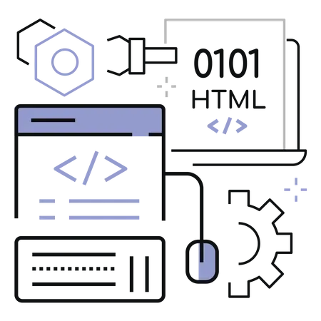 Html Development  Illustration