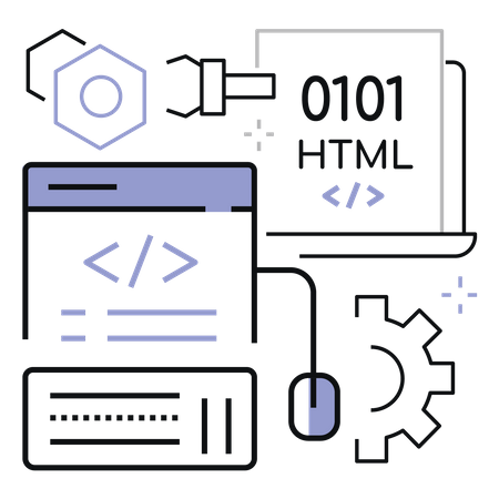 Html Development  Illustration