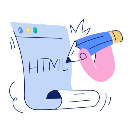 HTML Editing  Illustration