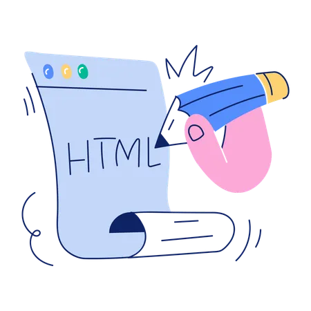HTML Editing  Illustration