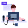 html code illustration