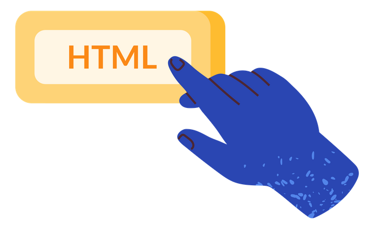 HTML programmer  Illustration