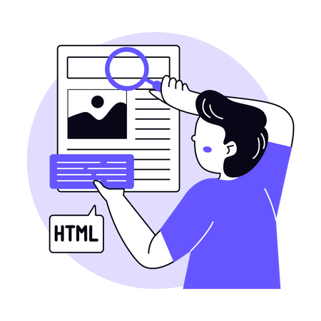 HTML Programmer  Illustration