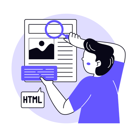 HTML Programmer  Illustration