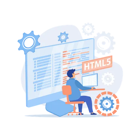 Programação HTML5  Ilustração