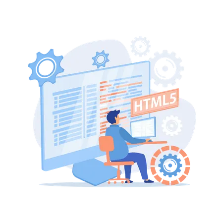 HTML5 programming  Illustration