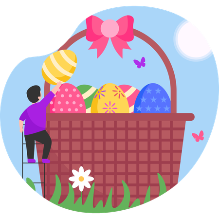 Huevos de Pascua  Ilustración