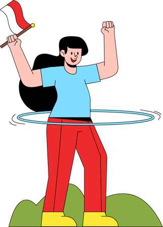 Hula Hoop  Illustration