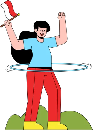 Hula Hoop  Illustration