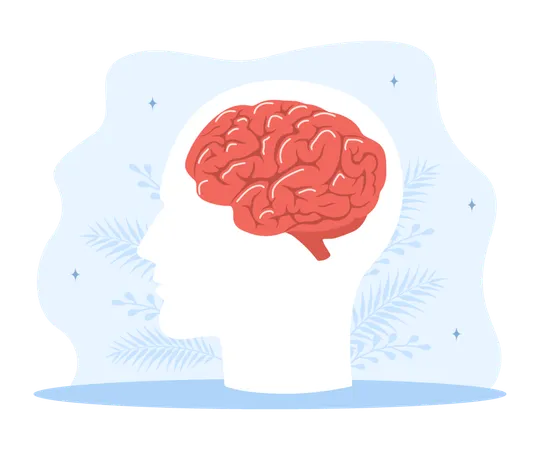 Human Brain disease diagnostics  Illustration