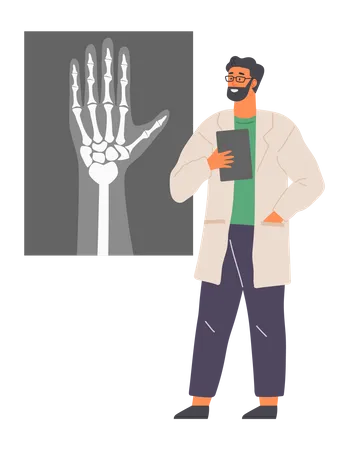 Human Hand Research  Illustration