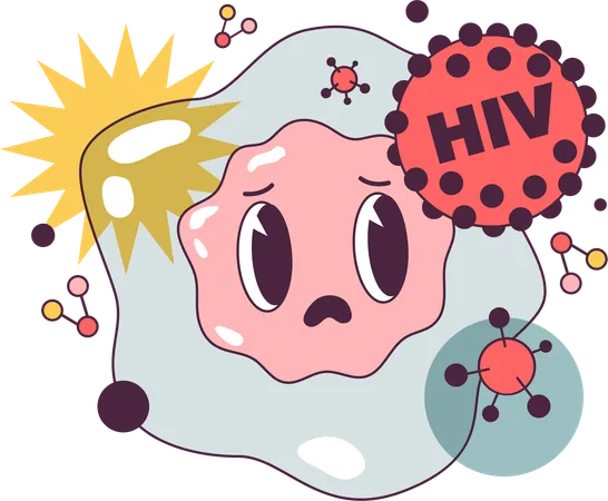 Human immunodeficiency virus  Illustration
