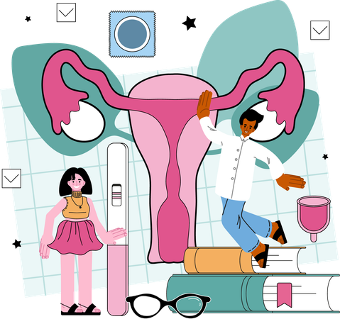 Human reproductive Education  Illustration