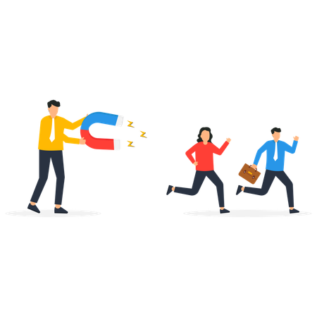Human resource recruiting candidates  Illustration