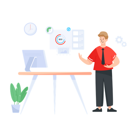 Human Resource Software  Illustration