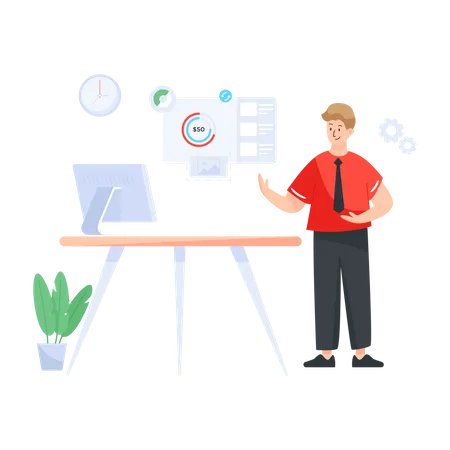 Human Resource Software  Illustration