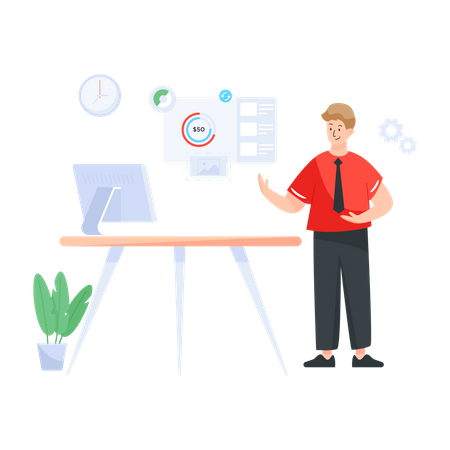 Human Resource Software  Illustration