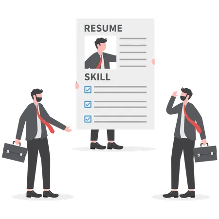 Human resources hiring  Illustration