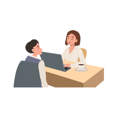 Human Resources Interview  Illustration