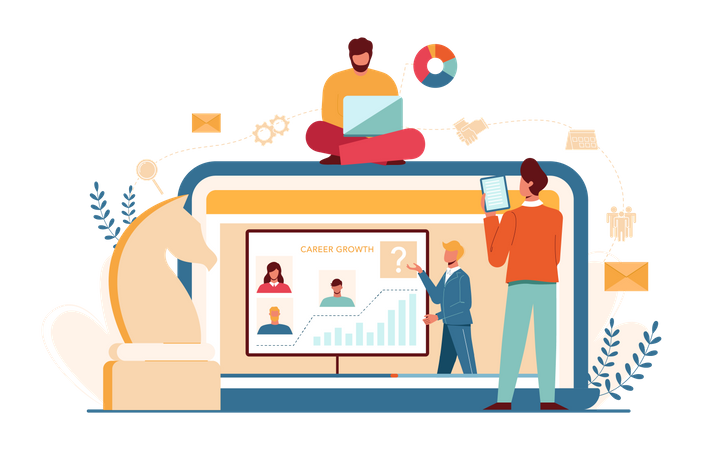 Human resources manage strategy  イラスト
