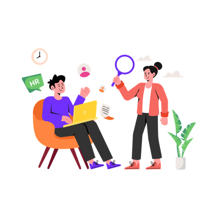 Human Resources Team  Illustration