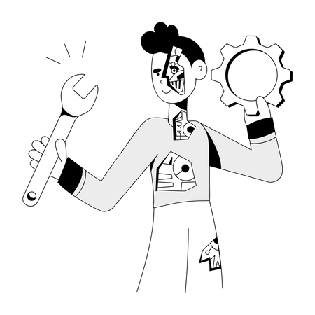 Humanoid Person Illustration